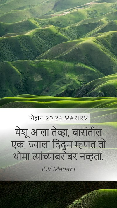 योहान 20:24 MARIRV Bible Verse Image