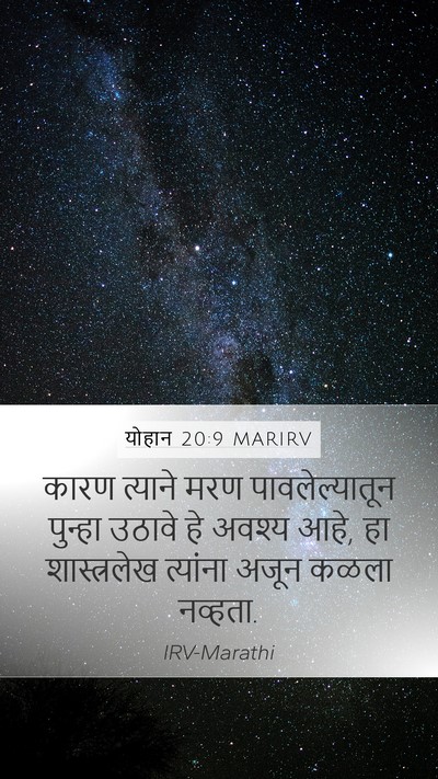 योहान 20:9 MARIRV Bible Verse Image