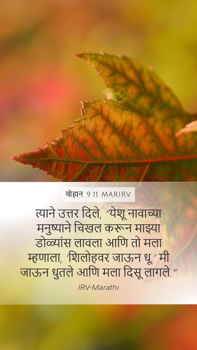 योहान 9:11 MARIRV Bible Verse Image