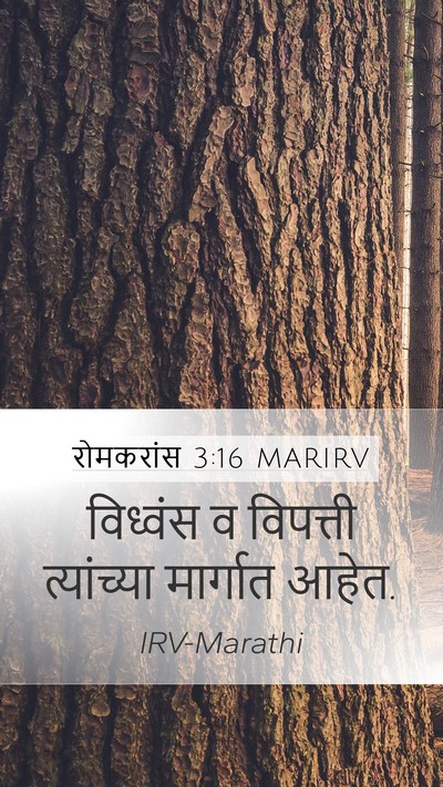 रोमकरांस 3:16 MARIRV Bible Verse Image