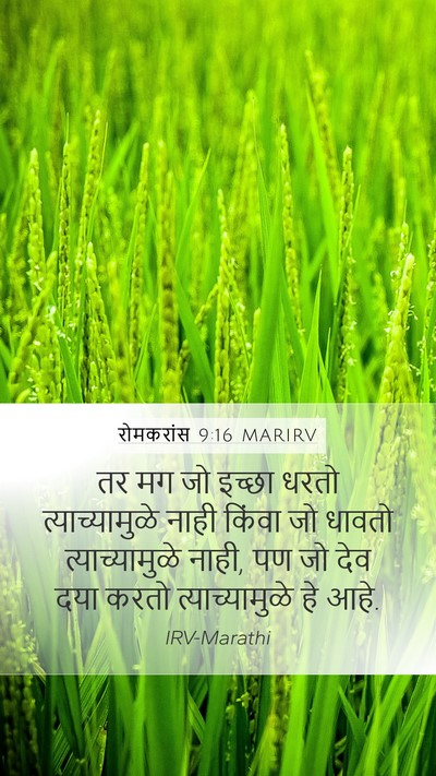 रोमकरांस 9:16 MARIRV Bible Verse Image