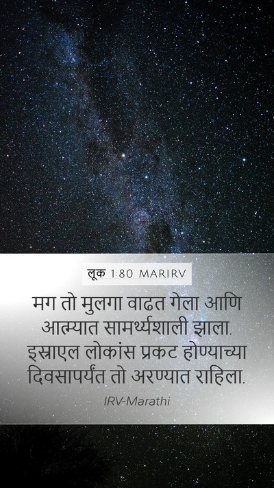 लूक 1:80 MARIRV Bible Verse Image