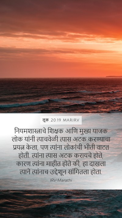 लूक 20:19 MARIRV Bible Verse Image