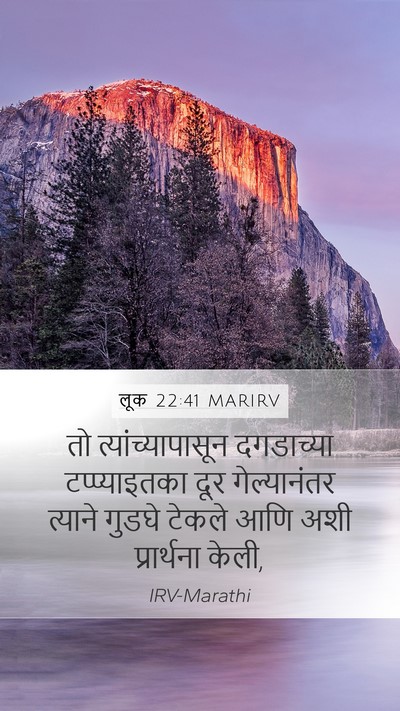 लूक 22:41 MARIRV Bible Verse Image