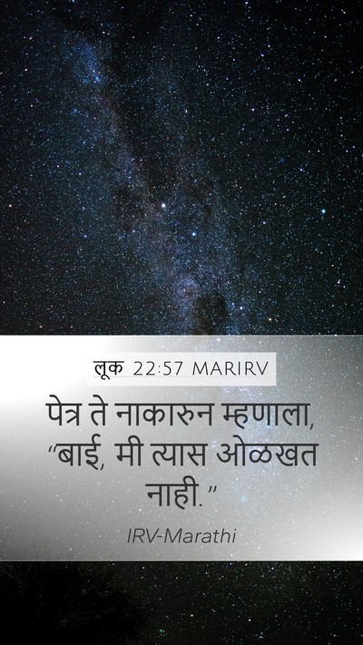 लूक 22:57 MARIRV Mobile Phone Wallpaper - पेत्र ते नाकारुन - Mobile Bible Verse Wallpaper