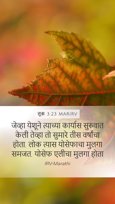 लूक 3:23 MARIRV Bible Verse Image