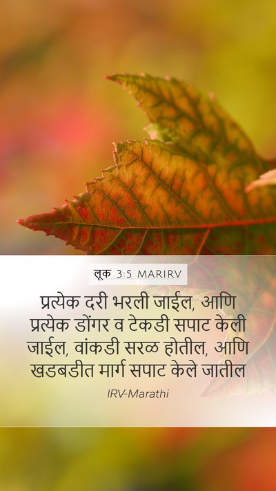 लूक 3:5 MARIRV Bible Verse Image