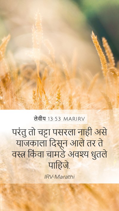 लेवीय 13:53 MARIRV Mobile Phone Wallpaper - परंतु तो चट्टा - Mobile Bible Verse Wallpaper