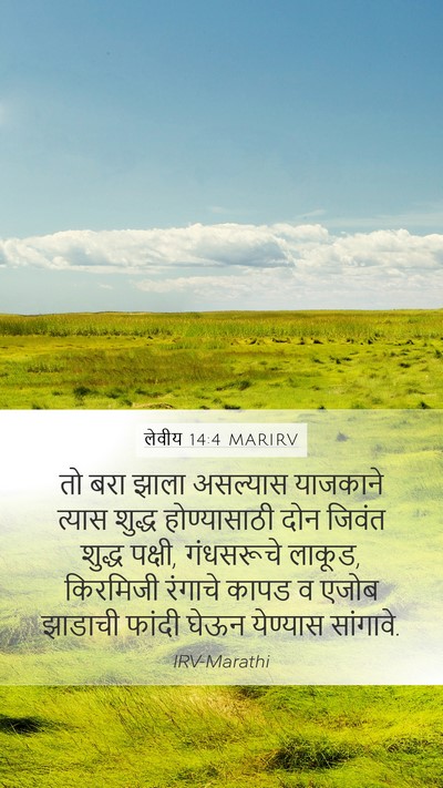 लेवीय 14:4 MARIRV Bible Verse Image