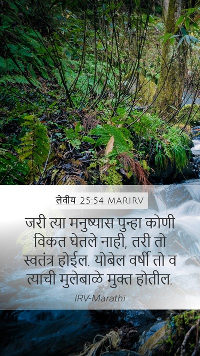 लेवीय 25:54 MARIRV Mobile Phone Wallpaper - जरी त्या मनुष्यास - Mobile Bible Verse Wallpaper