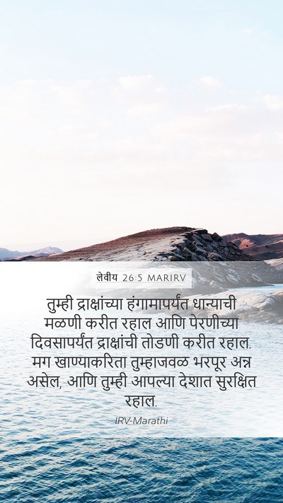 लेवीय 26:5 MARIRV Bible Verse Image