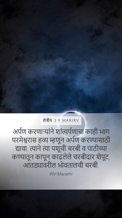 लेवीय 3:9 MARIRV Bible Verse Image