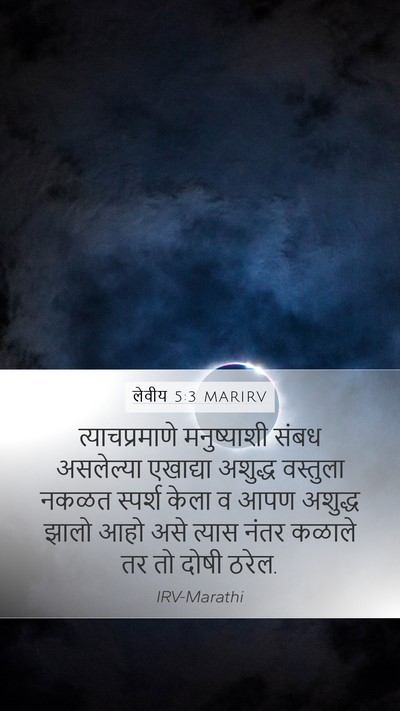 लेवीय 5:3 MARIRV Mobile Phone Wallpaper - त्याचप्रमाणे - Mobile Bible Verse Wallpaper