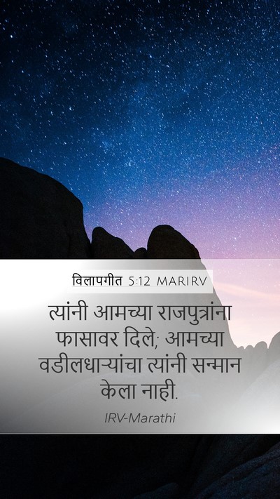 विलापगीत 5:12 MARIRV Bible Verse Image
