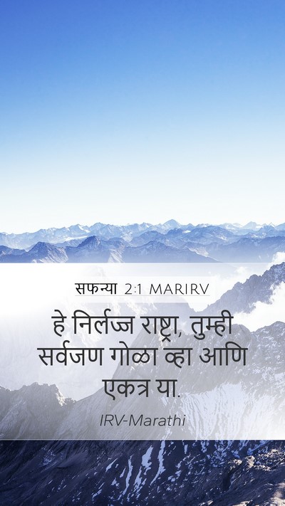 सफन्या 2:1 MARIRV Bible Verse Image