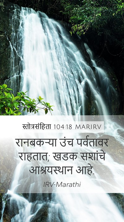 स्तोत्रसंहिता 104:18 MARIRV Bible Verse Image