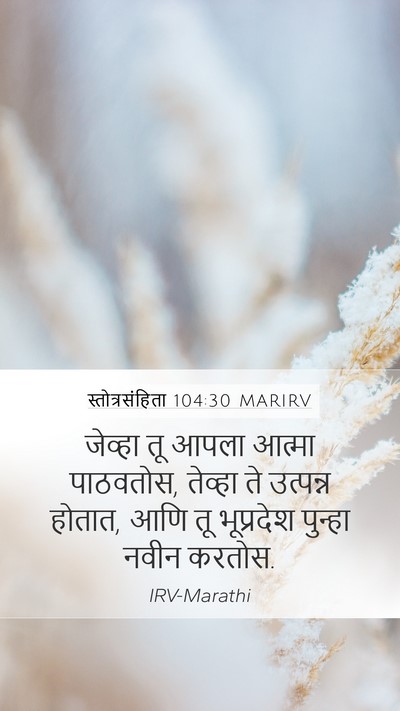 स्तोत्रसंहिता 104:30 MARIRV Bible Verse Image