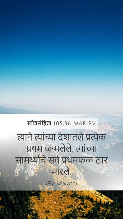 स्तोत्रसंहिता 105:36 MARIRV Bible Verse Image
