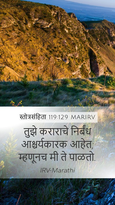 स्तोत्रसंहिता 119:129 MARIRV Bible Verse Image