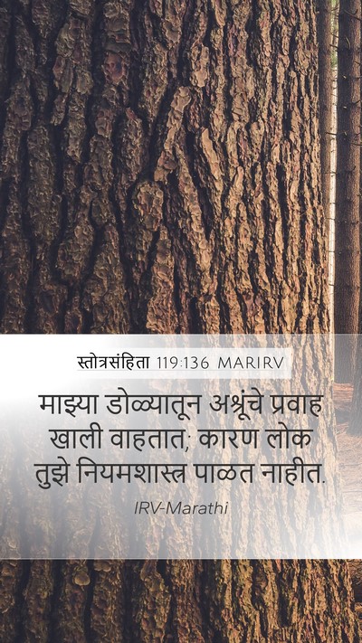 स्तोत्रसंहिता 119:136 MARIRV Bible Verse Image