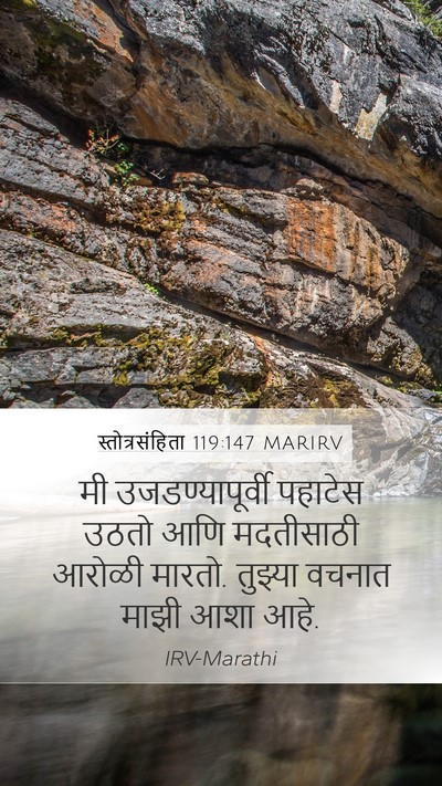 स्तोत्रसंहिता 119:147 MARIRV Bible Verse Image