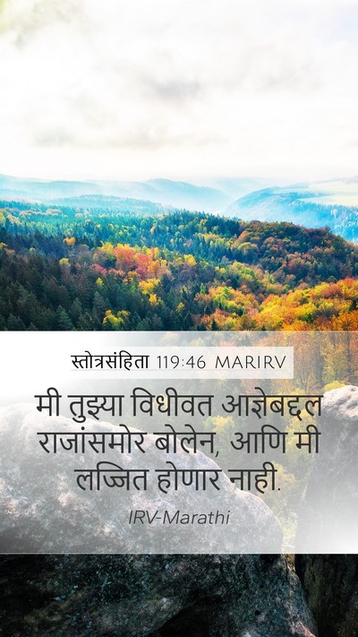 स्तोत्रसंहिता 119:46 MARIRV Bible Verse Image