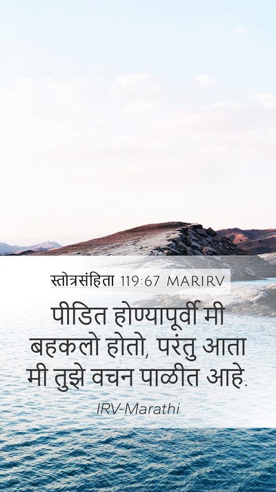 स्तोत्रसंहिता 119:67 MARIRV Mobile Phone Wallpaper - पीडित - Mobile Bible Verse Wallpaper