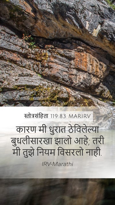 स्तोत्रसंहिता 119:83 MARIRV Bible Verse Image