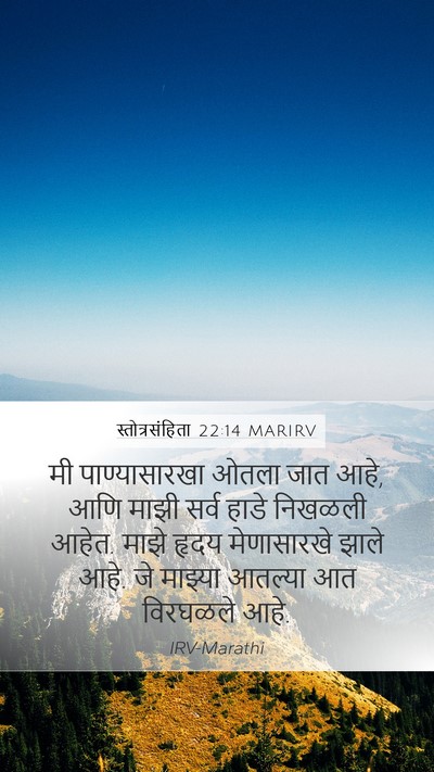 स्तोत्रसंहिता 22:14 MARIRV Bible Verse Image