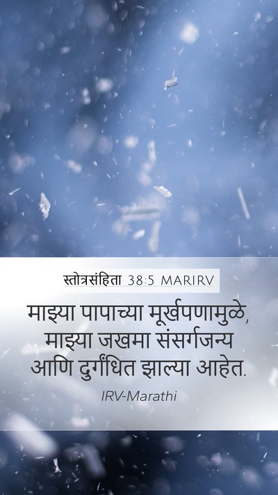 स्तोत्रसंहिता 38:5 MARIRV Bible Verse Image