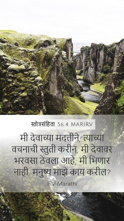 स्तोत्रसंहिता 56:4 MARIRV Bible Verse Image