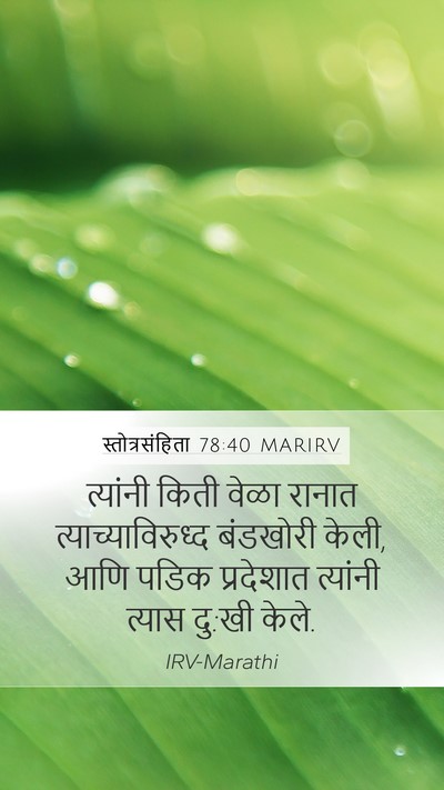 स्तोत्रसंहिता 78:40 MARIRV Bible Verse Image