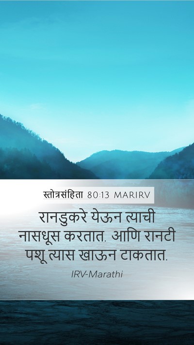 स्तोत्रसंहिता 80:13 MARIRV Bible Verse Image