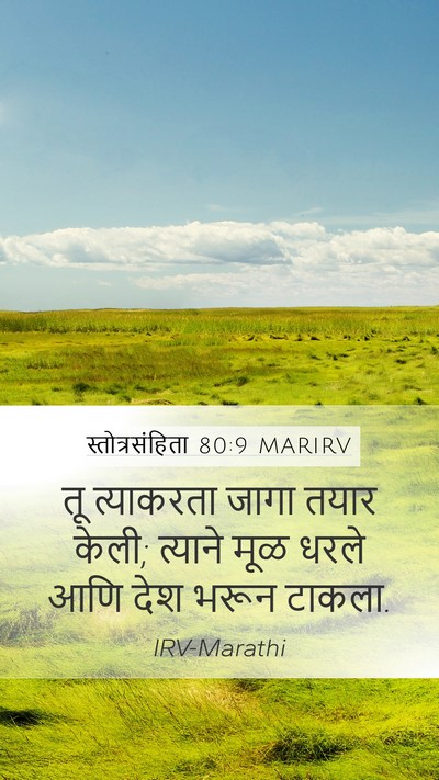 स्तोत्रसंहिता 80:9 MARIRV Bible Verse Image