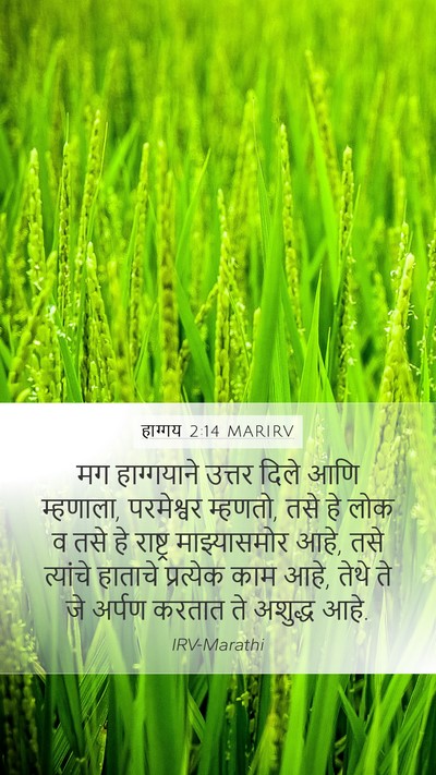 हाग्गय 2:14 MARIRV Mobile Phone Wallpaper - मग हाग्गयाने - Mobile Bible Verse Wallpaper