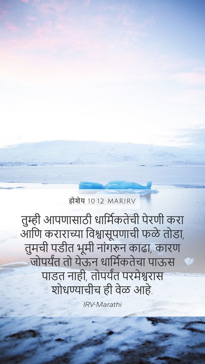 होशेय 10:12 MARIRV Bible Verse Image