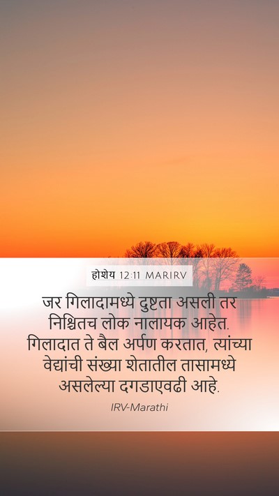 होशेय 12:11 MARIRV Bible Verse Image