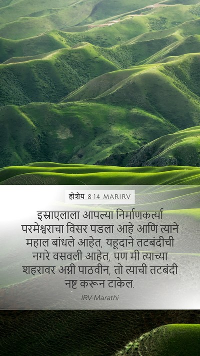होशेय 8:14 MARIRV Bible Verse Image